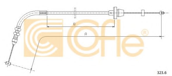 Тросик газа COFLE 3236