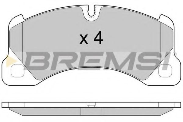 Комплект тормозных колодок, дисковый тормоз BREMSI BP3457