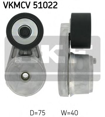 Натяжной ролик, поликлиновой  ремень SKF VKMCV 51022