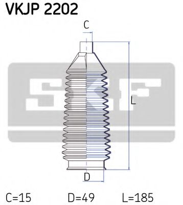 Комплект пылника, рулевое управление SKF VKJP 2202