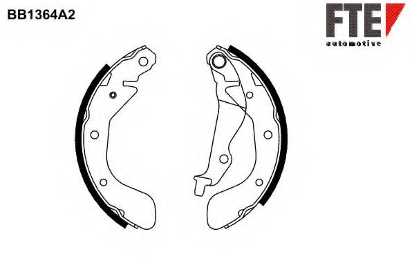 Комплект тормозных колодок FTE BB1364A2