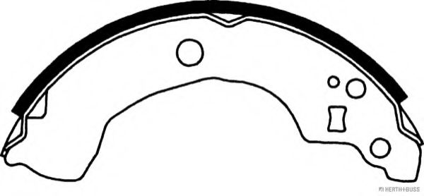 Комплект тормозных колодок HERTH+BUSS JAKOPARTS J3501056