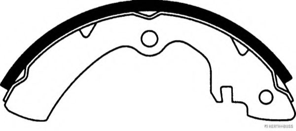 Комплект тормозных колодок HERTH+BUSS JAKOPARTS J3508001