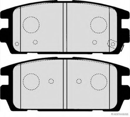 Комплект тормозных колодок, дисковый тормоз HERTH+BUSS JAKOPARTS J3610511