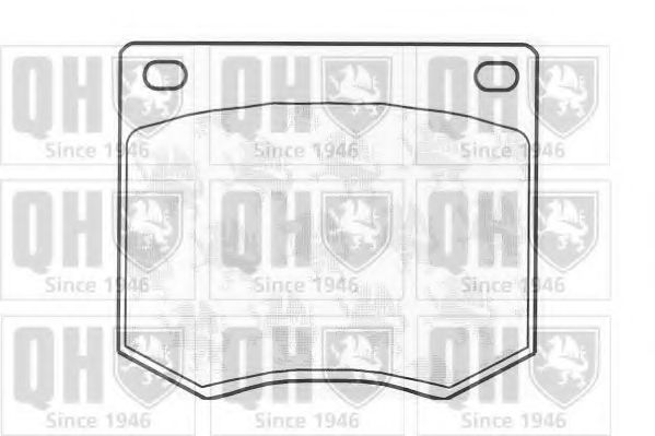 Комплект тормозных колодок, дисковый тормоз QUINTON HAZELL 20491