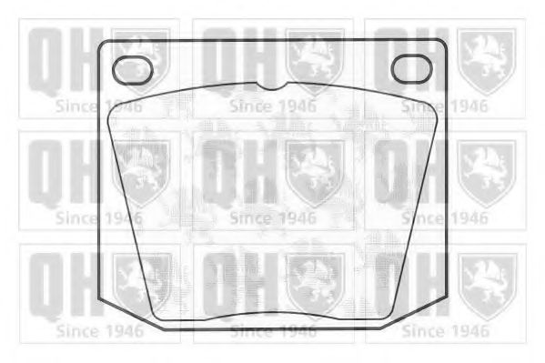 Комплект тормозных колодок, дисковый тормоз QUINTON HAZELL BP103