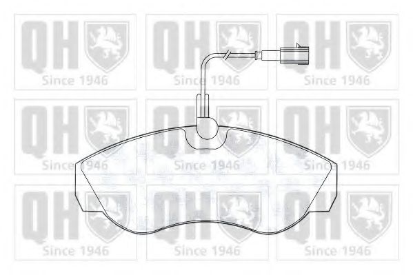 Комплект тормозных колодок, дисковый тормоз QUINTON HAZELL BP1330