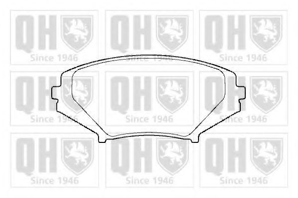 Комплект тормозных колодок, дисковый тормоз QUINTON HAZELL BP1460