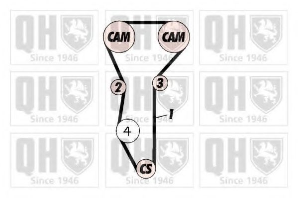 Ремень ГРМ QUINTON HAZELL QTB463