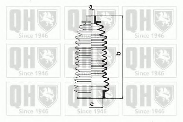 Комплект пылника, рулевое управление QUINTON HAZELL QG1160