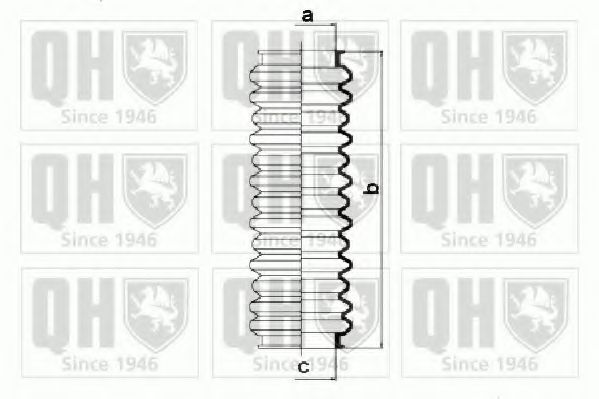 Комплект пылника, рулевое управление QUINTON HAZELL QG1322