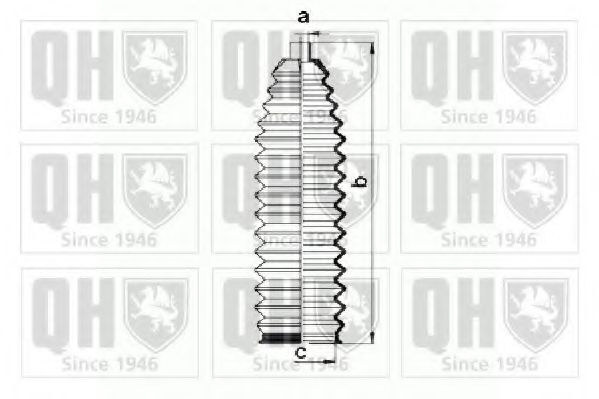 Комплект пылника, рулевое управление QUINTON HAZELL QG1467
