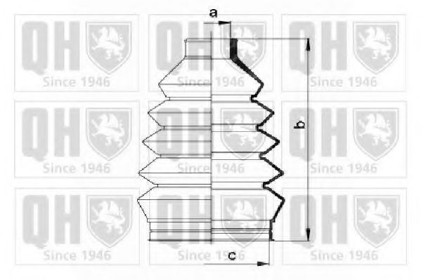Комплект пылника, приводной вал QUINTON HAZELL QJB1130