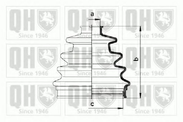 Комплект пылника, приводной вал QUINTON HAZELL QJB877