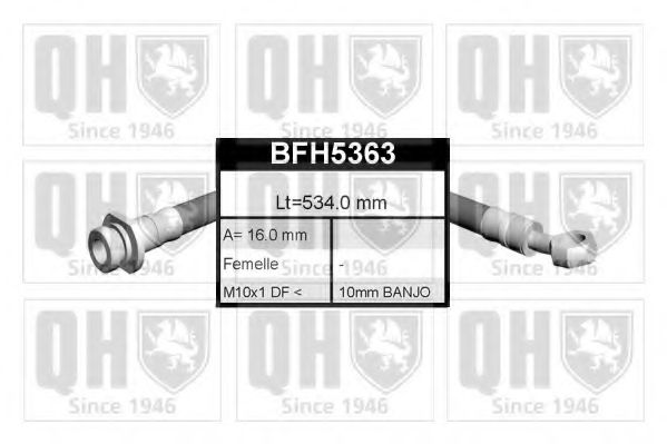 Тормозной шланг QUINTON HAZELL BFH5363