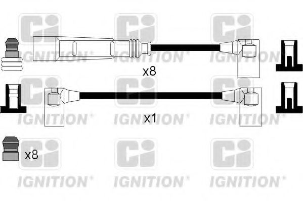 Комплект проводов зажигания QUINTON HAZELL XC991