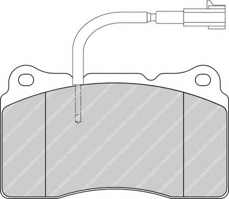 Комплект тормозных колодок, дисковый тормоз FERODO FDB1794