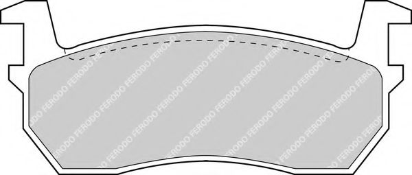 Комплект тормозных колодок, дисковый тормоз FERODO FDB316