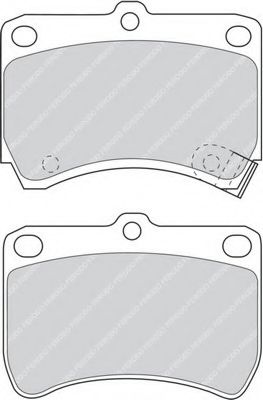 Комплект тормозных колодок, дисковый тормоз FERODO FDB597