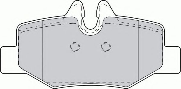 Комплект тормозных колодок, дисковый тормоз FERODO FVR1494