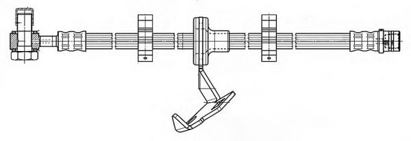 Тормозной шланг FERODO FHY2302