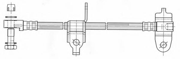 Тормозной шланг FERODO FHY2566