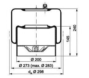 Кожух пневматической рессоры PE Automotive 084.262-11A