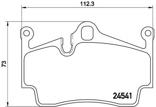 Комплект тормозных колодок, дисковый тормоз BREMBO P 65 028