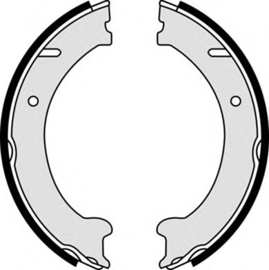 Комплект тормозных колодок, стояночная тормозная система BREMBO S 86 510