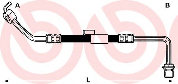 Тормозной шланг BREMBO T 24 010