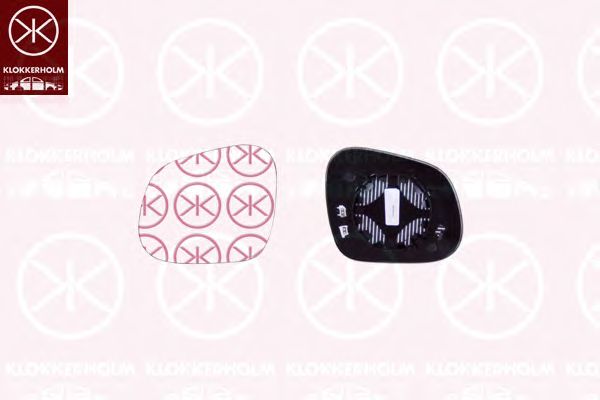 Зеркальное стекло, наружное зеркало KLOKKERHOLM 66121065A1