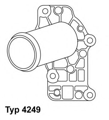 Термостат, охлаждающая жидкость WAHLER 4249.71D