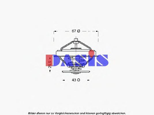 Термостат, охлаждающая жидкость AKS DASIS 751865N