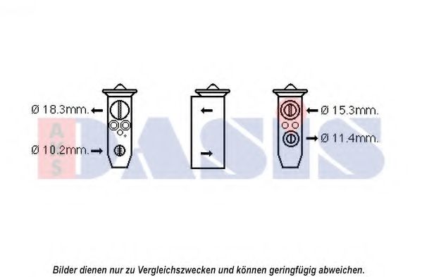 Расширительный клапан, кондиционер AKS DASIS DN1359