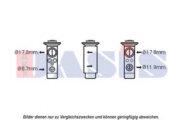 Расширительный клапан, кондиционер AKS DASIS ME1273