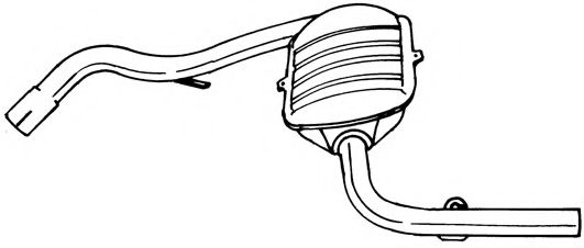 Глушитель выхлопных газов конечный AKS DASIS SG72600