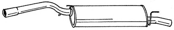 Глушитель выхлопных газов конечный AKS DASIS SG50621
