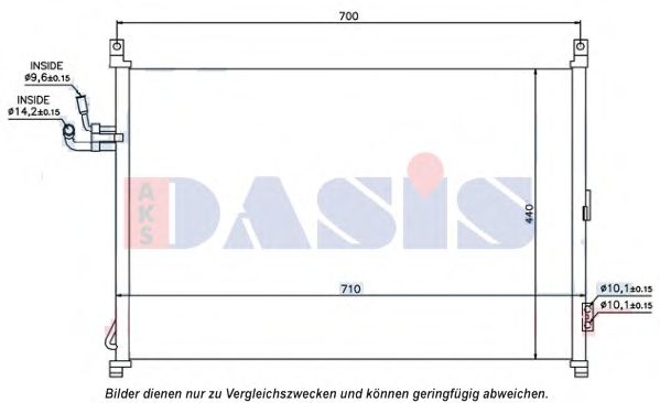 Конденсатор, кондиционер AKS DASIS 072048N