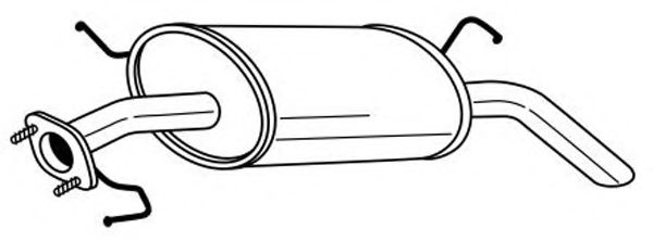 Глушитель выхлопных газов конечный AKS DASIS SG74607