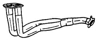 Труба выхлопного газа AKS DASIS SG40158