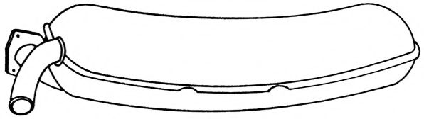 Глушитель выхлопных газов конечный AKS DASIS SG39602