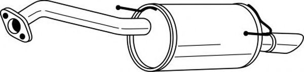 Глушитель выхлопных газов конечный AKS DASIS SG38658