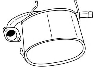 Глушитель выхлопных газов конечный AKS DASIS SG38655