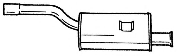 Глушитель выхлопных газов конечный AKS DASIS SG30613