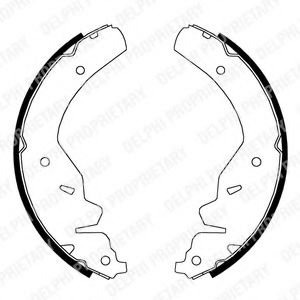 Комплект тормозных колодок DELPHI LS1825