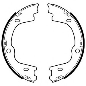 Комплект тормозных колодок, стояночная тормозная система DELPHI LS2086