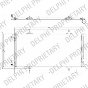 Конденсатор, кондиционер DELPHI TSP0225637