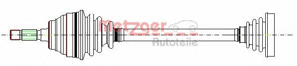 Приводной вал METZGER 655-052