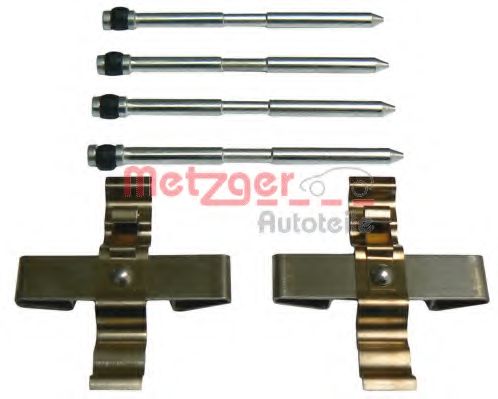 Комплектующие, колодки дискового тормоза METZGER 109-1809