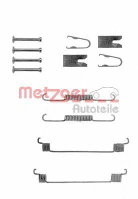 Комплектующие, тормозная колодка METZGER 105-0789